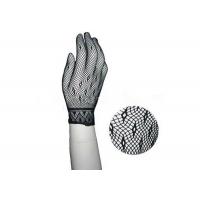China Elegant Lace Fishnet Hand Gloves Burlesque Black Fishnet Arm Warmers on sale