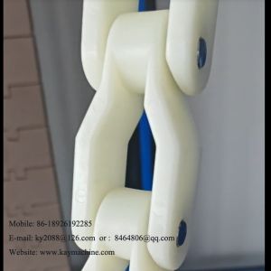 China PVDF Plastic Conveyor Plastic Roller Chain PC40 Double Row Chain RS50P Full PP Chain Flat Plate Chain Engineering Plastic Roller Chain Plastic Chain China manufacturer factory producer wholesale
