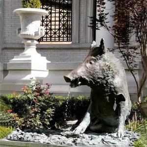 Garden Fountain Boar luck Sculpture Modern Material Bronze Landscaping Products