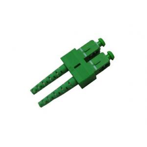 China Conector a dos caras de la fibra óptica, conector verde de la fibra del SC APC para la prueba supplier