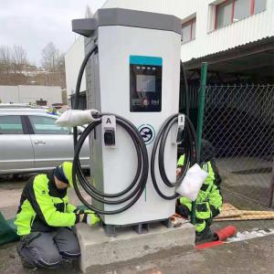 60KW 2 Electric Vehicle Power Charger For Shopping Mall Market