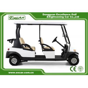 25 Km / H 4 Seater 48V Electronic Golf Carts White Color ADC Separately Motor