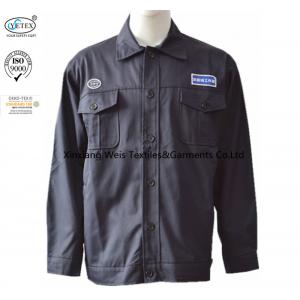 China Black Fr Rated Jackets Shirt Anti Static Acid Alkali Resistant Oil Gas Working supplier