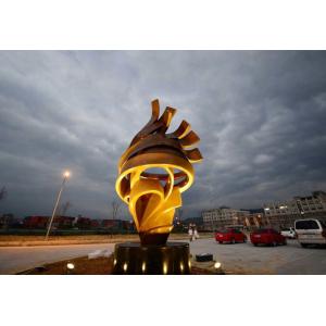 Contemporary Outdoor Bronze Sculpture , Decorative Modern Abstract Bronze Sculpture