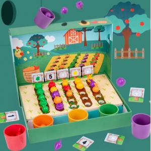 Children Wooden Educational Toys Simulated  Farm Fruit And Vegetable