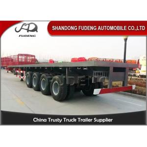 Mechanical Suspension 4 Axle Flatbed 20 Ft Container Trailer