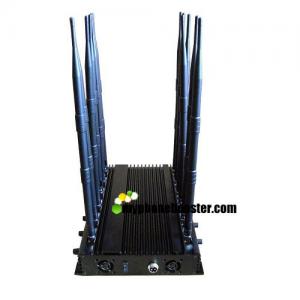 12 Antennas High Power 30W GPS Signal Jammer Cellular Jammer Block GSM 3G 4G LTE Wifi 3.6G GPS Radio with Car Charger