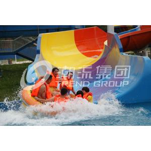 Customized Super Tornado Fiberglass Water Slides 14.6m Platform Height for Themed Water Park