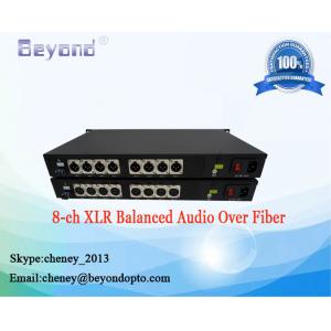 Broadcasting 8-ch XLR Balanced audio over a single LC fiber.XLR Audio for broadcast balanced 3-pin Mixer audio