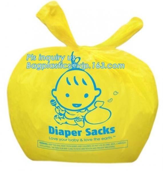 Nappy Sacks, Biodegradable Compostable Scented High Quality HDPE Plastic Baby