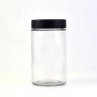 China 2oz 3oz 4oz 5oz 18oz Smell Proof Flower Storage Clear Glass Jar With Child Resistant Lid on sale