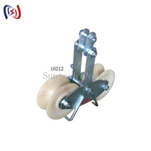China 25KN Conductor Stringing Blocks Nylon Sheave Universal Stringing Block wholesale