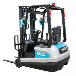 China Lithium Ion Mini Electric Powered Forklift 3000mm Lift Hight sit down electric forklift supplier