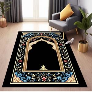 Rectangle Arabic Printed Worship Mat National Style Prayer Floor Carpet Rug 80*120cm