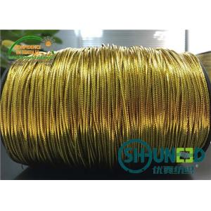 Polyester Cotton Mixed Garments Accessories Gold and Silver Elastic String Cord Thread