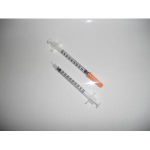 29 Gauge 1cc Disposable Injection Insulin Syringe EO Gas With 8mm Needle Length