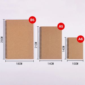 China Cuaderno de papel de Kraft espeso de estilo retro de impresión simple wholesale