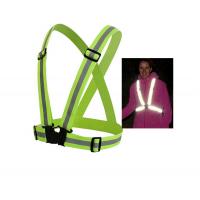 China Harness High Visibility Cycling Reflective Belt For Running Sleeveless Traffic Sports V Shape Reflector on sale