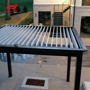 China Waterproof Windproof Customized Aluminum Pergola Prototype Machining For Office Room Space wholesale
