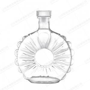 China 100ml 200ml 250ml 500ml 700ml 750ml Transparent Glass Bottle Water Bottle with Glass Cork Customized supplier
