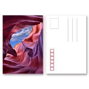 PET Seascape Pantone Color 3D Lenticular Printing Postcards For Greeting Light Weight