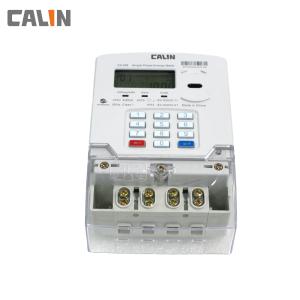 China STS Single Phase Power Meter Prepayment Keypad Electricity Meter With PLC / RF Communication wholesale