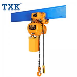 China Construction 2 Ton Electric Chain Hoist Traveling Type 1P 3P Power With Lifting Chain supplier