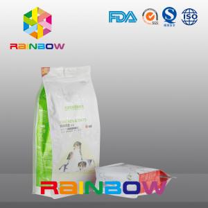 China Moisture Proof Flat Bottom Gusset Pet Food Pouch / Dog Food Packaging Bag supplier