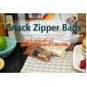 Freezer PE Double Zipper Seal Bag For Packaging Fresh Fruit, Double Color Zip