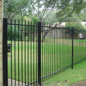 China Wrought Iron Metal Picket Ornamental Fence Panel Galvanized supplier
