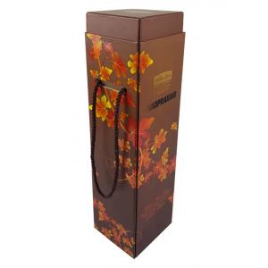 China High Quality Luxurious Rigid Cardboard Material Gold Foil Hot Stamping Customized Wine Gift Box Packaging wholesale