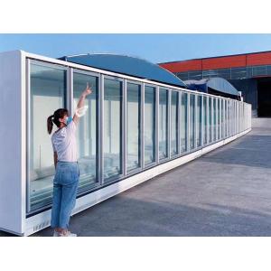 Swinging Glass Door Reach In Remote Wall Merchandiser Freezer In White