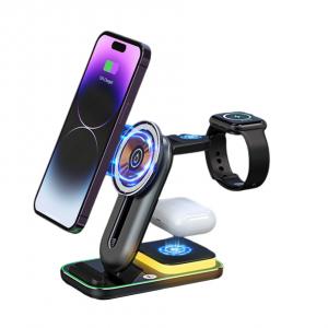 5W 7W Magnetic Wireless Charging  Wireless Charger Holder Multiple Phones Watches