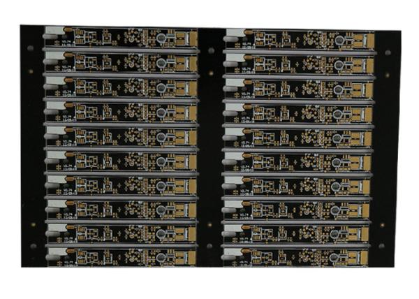 Custom Gold Finger PCB Fabrication Service Black 8 Layer with BGA