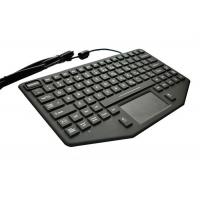 China Vehicle Panel Mount Keyboard With Touch Mouse / Red Illumination Waterproof on sale