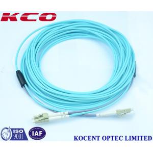 China OM3 LC LC Duplex Fiber Optic Patch Cord / Armoured Fibre Optic Cable supplier