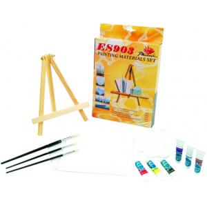 China Beautiful Oil Painting Sets For Adults With Table Triangular Easel supplier