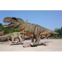 China Interactive Electric Realistic Dinosaur Model For Theme Park / Shopping Mall on sale