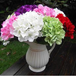 UVG Factory Price Silk Flower Wedding Bouquet Wholesale Artificial Hydrangea Flowers