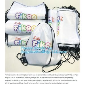 Recycled Foldable Nylon Polyester Tote Bag with logos polyester shopping bag Custom advertising handle non woven bag PAC