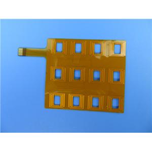China Immersion gold 0.1mm Flexible PCB Board For Keypad Membrane supplier