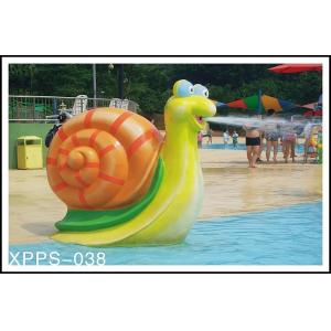 China Snail Aqua Play Spray Water Park Equipments 1600mm*750mm For Kids Play wholesale