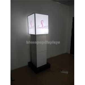 4 - Way Retail Accessories Display Lighting Hair Extension Display Stand Freestanding