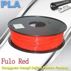 China 1.75 / 3mm Fluorescent Filament   PLA Fluo filament  bright color filament supplier