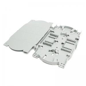 China FTTH ABS Plastic KEXINT Fiber Splice Cassette , 12 24 Core Fiber Optic Splice Tray supplier