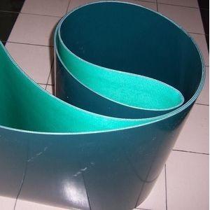 China Dark green polyurethane PU conveyor belt smooth surface supplier