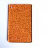 China PMMA Transparent Orange Cast Glitter Acrylic Sheets For Laser Cutting wholesale