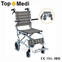 Rehabilitation Therapy Supplies Portable Folding Lightweight Aluminum Airplane Wheelchair