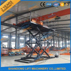 2-20 Ton Hydraulic Scissor Car Lift With 2-10 Meters Height Painting / Galvanizing Surface Treatment