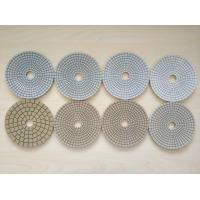 China #50 #100 #200 #400 125mm White Wet Polishing Pad Thickness 2.5-3.0mm on sale